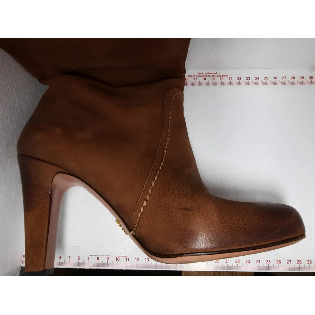 Leather boots Prada - Vintage