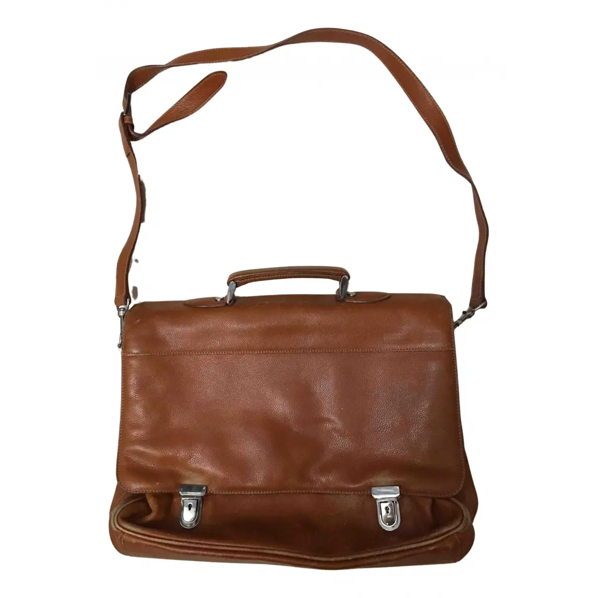 Leather handbag SAMSONITE