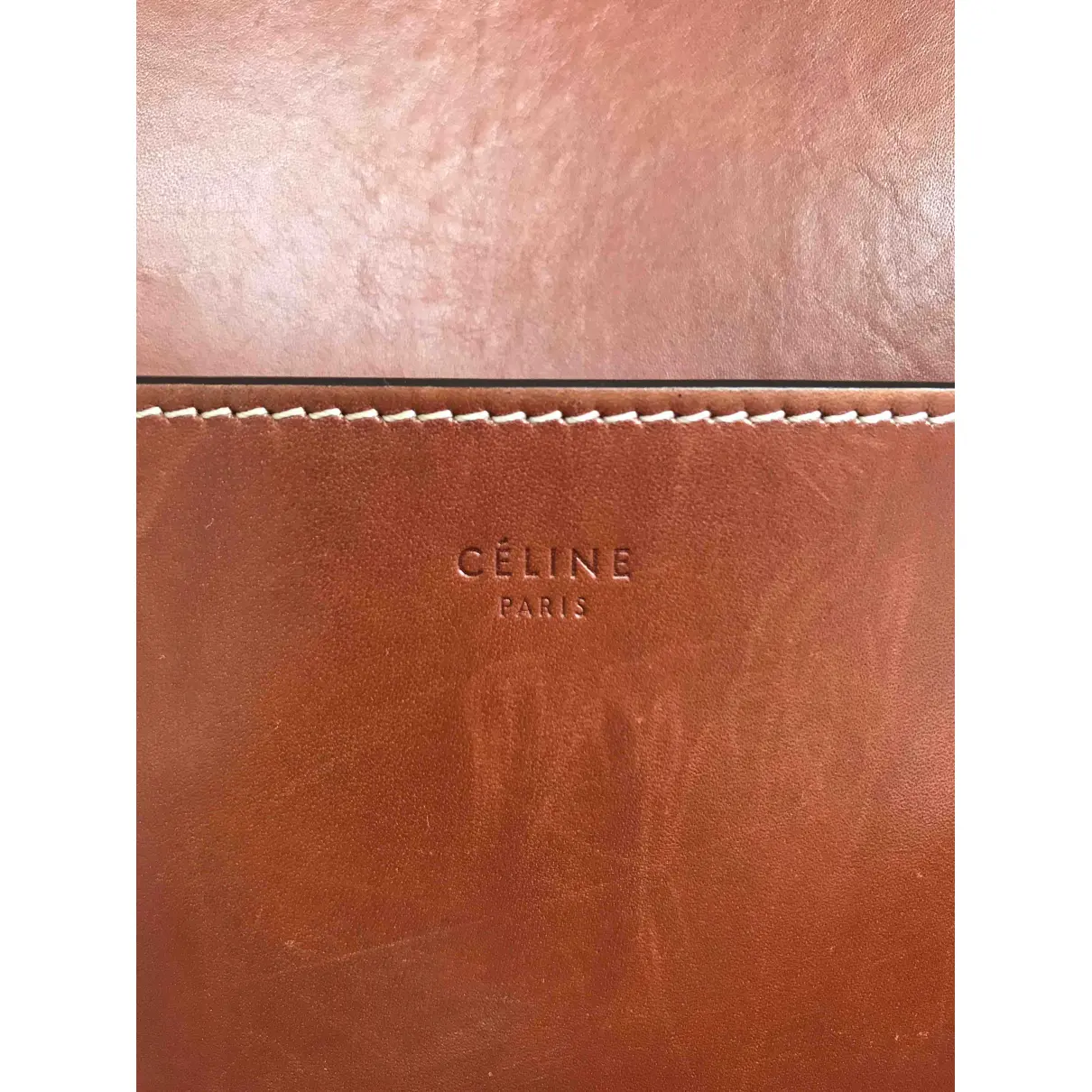 Seau Sangle leather tote Celine