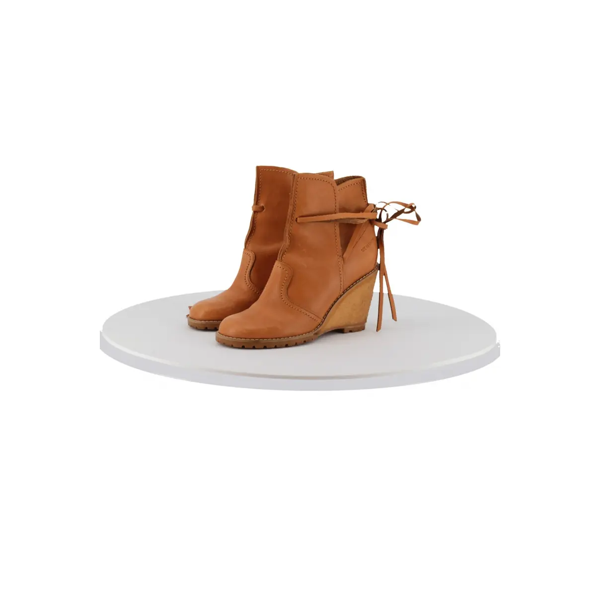 Buy See by Chloé Leather ankle boots online