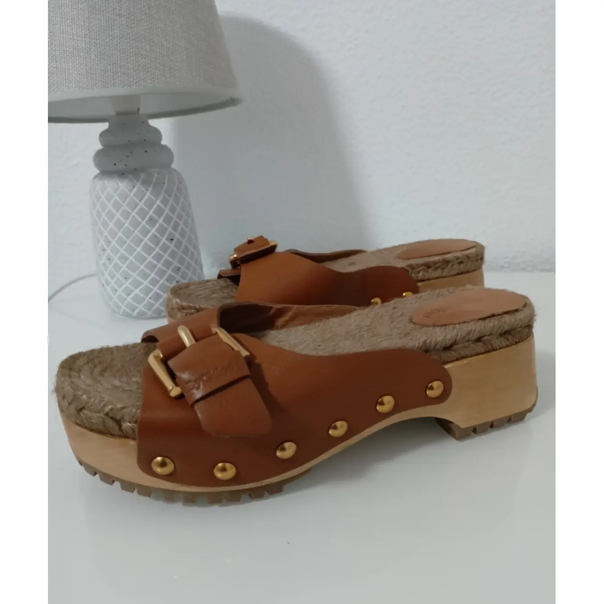 Buy See by Chloé Leather mules & clogs online