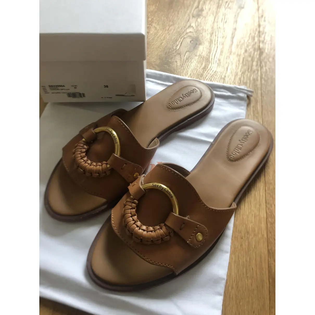 Buy See by Chloé Leather mules online