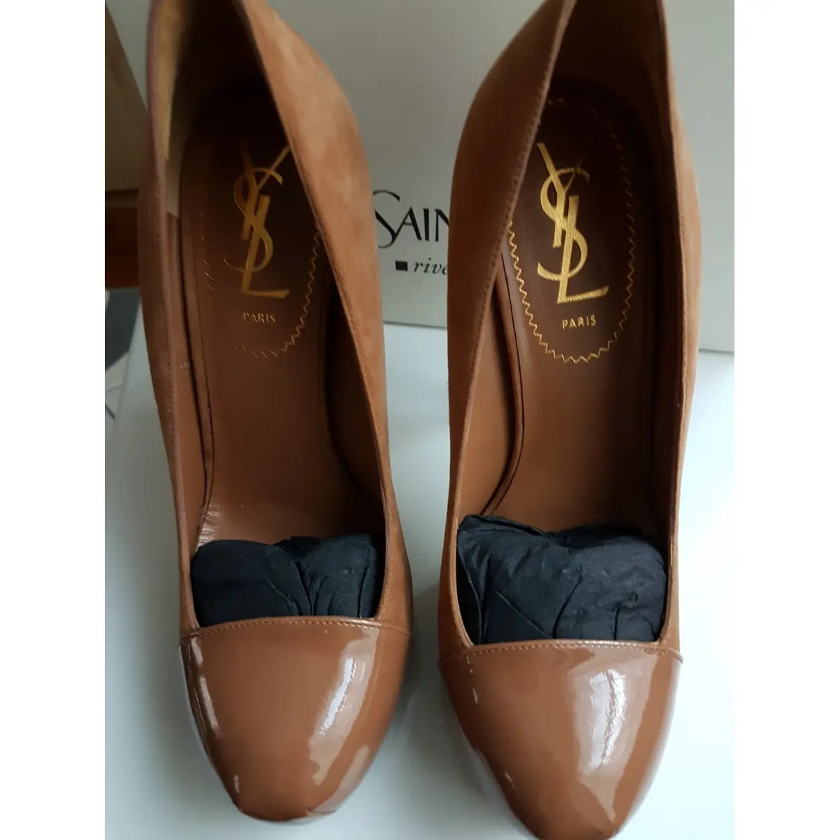 Yves Saint Laurent Trib Too leather heels for sale