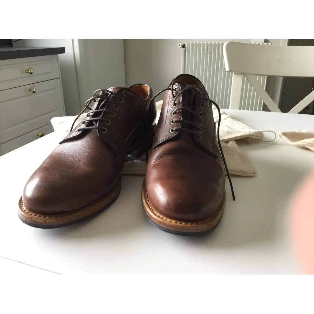 Viberg Leather lace ups for sale