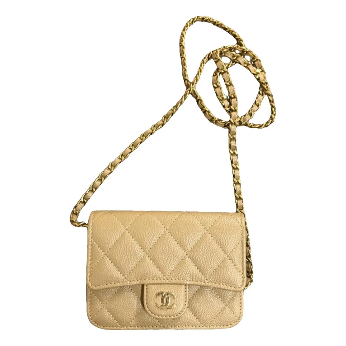 Wallet on Chain leather mini bag Chanel