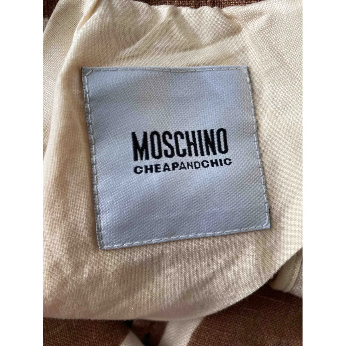 Linen blazer Moschino Cheap And Chic