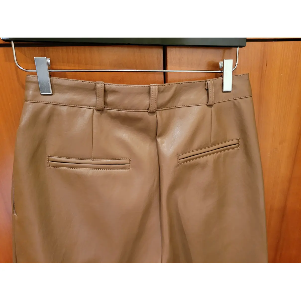 Camel Polyester Shorts The Frankie Shop