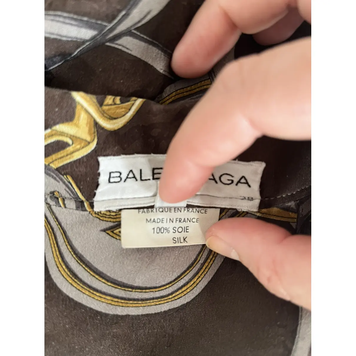 Silk shirt Balenciaga - Vintage