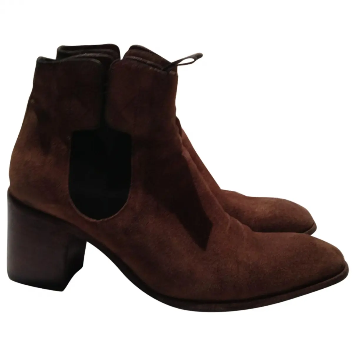 Camel Suede Ankle boots Free Lance