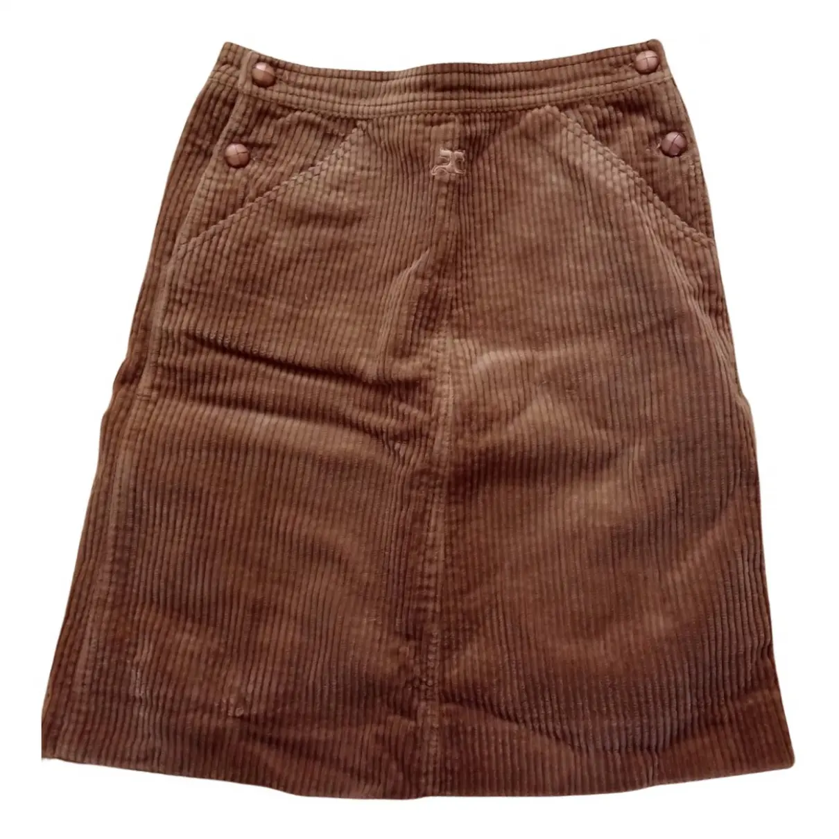 Velvet mini skirt Courrèges - Vintage
