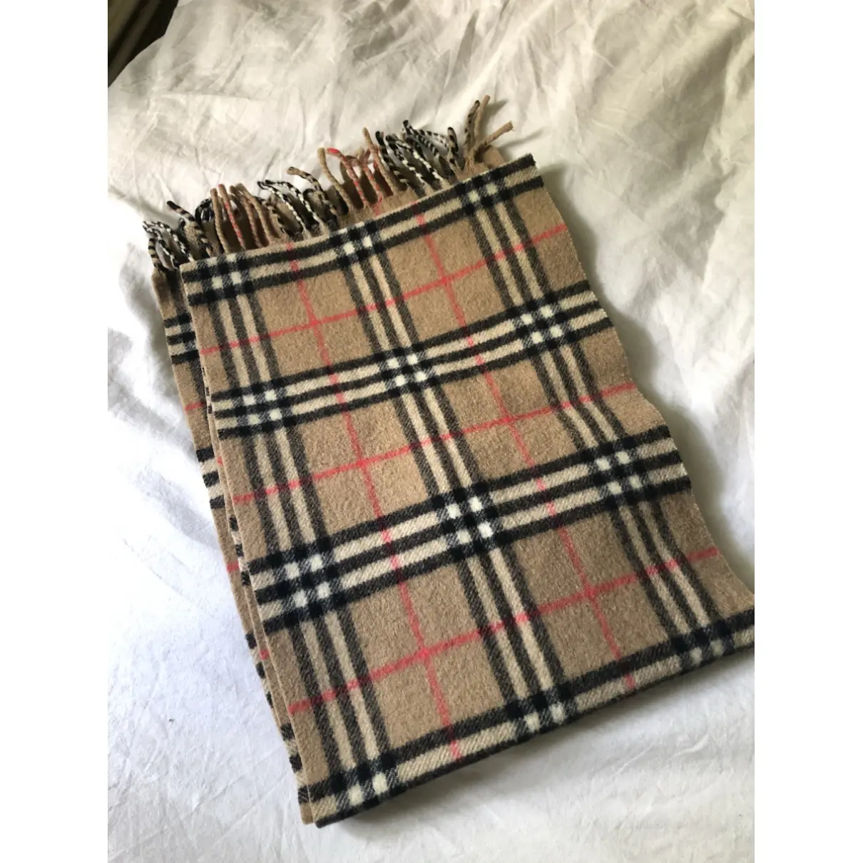 Burberry Wool scarf & pocket square for sale - Vintage