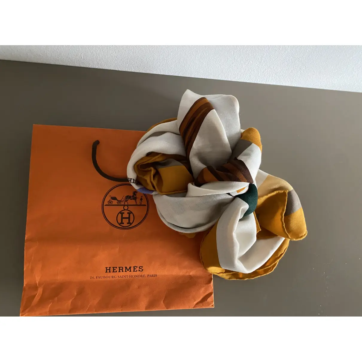 Cashmere silk handkerchief Hermès