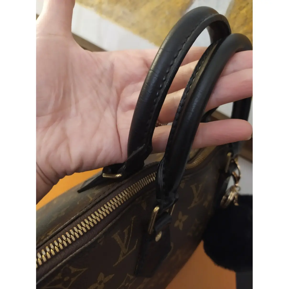 Alma cloth handbag Louis Vuitton