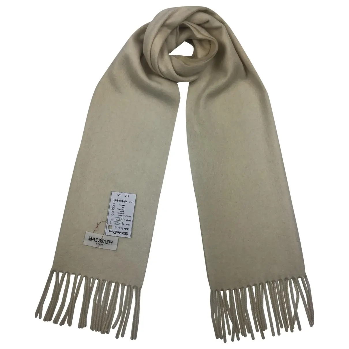 Cashmere scarf & pocket square Balmain