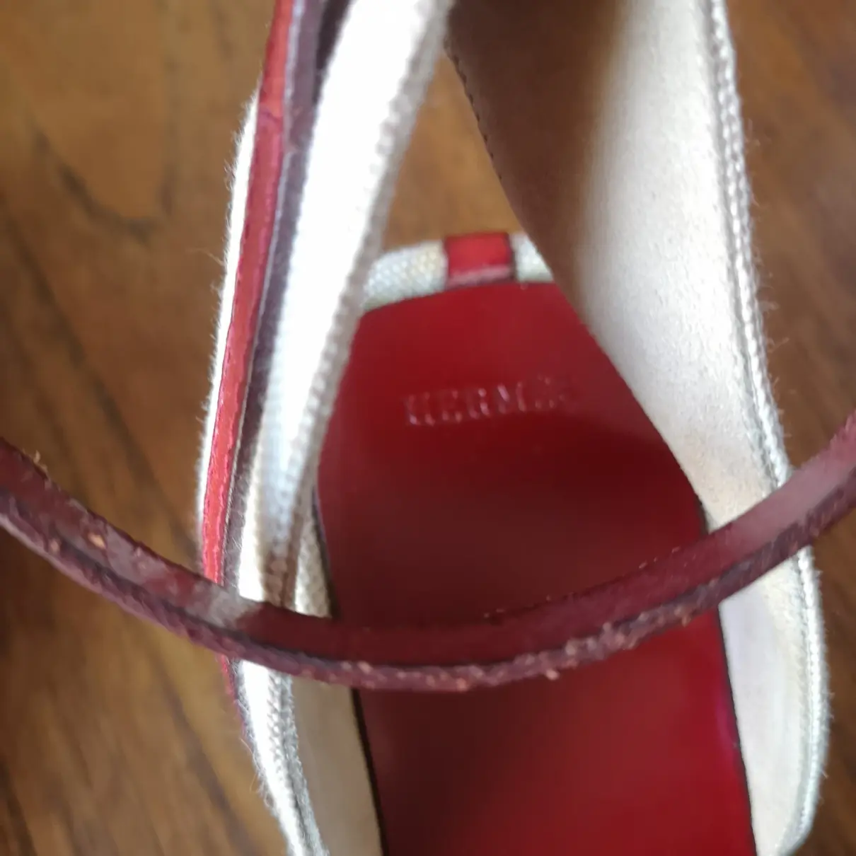 Cloth sandals Hermès