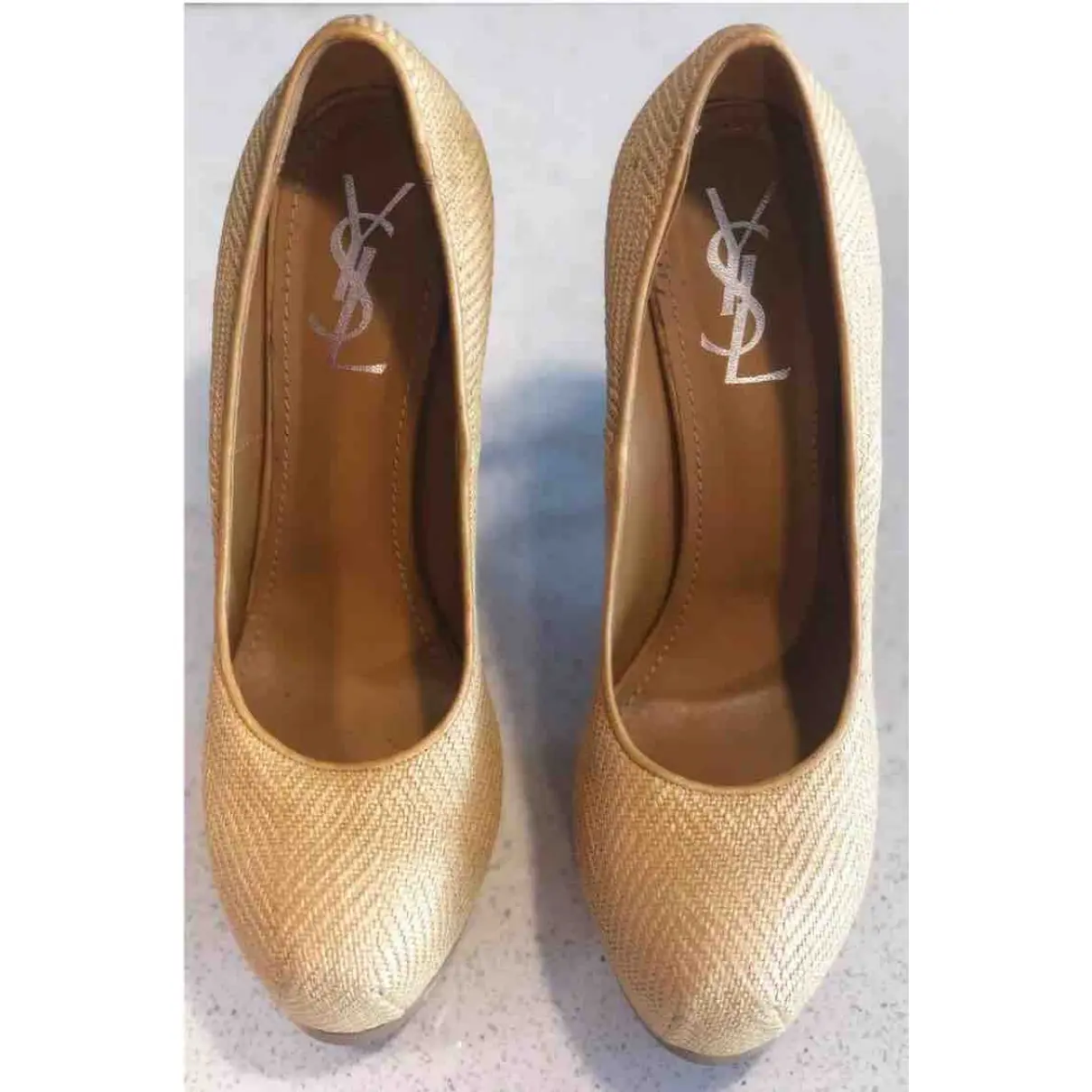 Buy Yves Saint Laurent Trib Too cloth heels online - Vintage