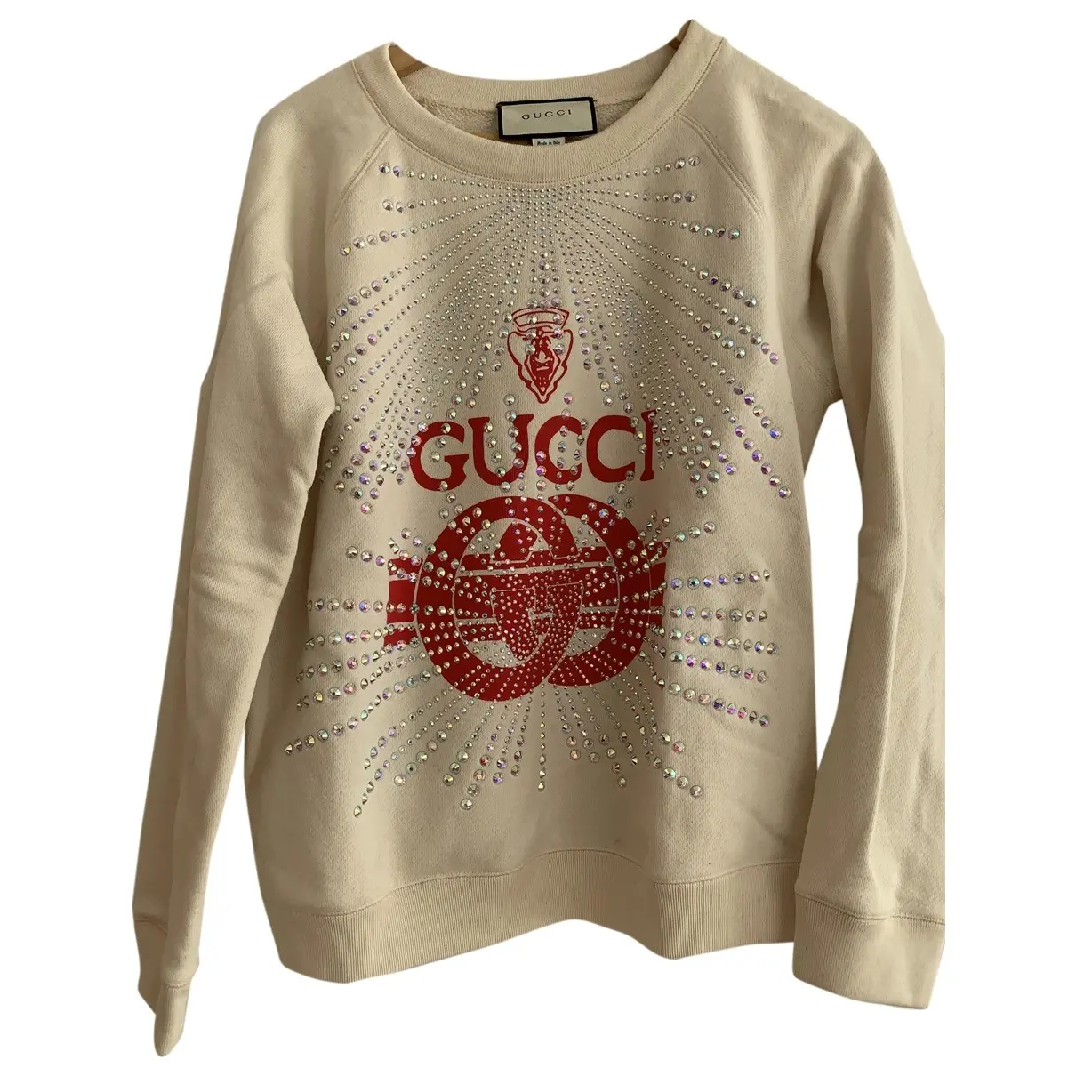 Ecru Cotton Knitwear Gucci