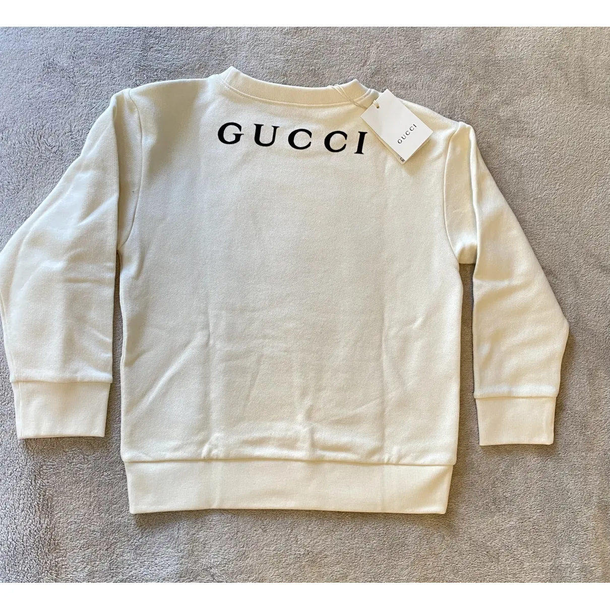 Buy Gucci Ecru Cotton Knitwear online