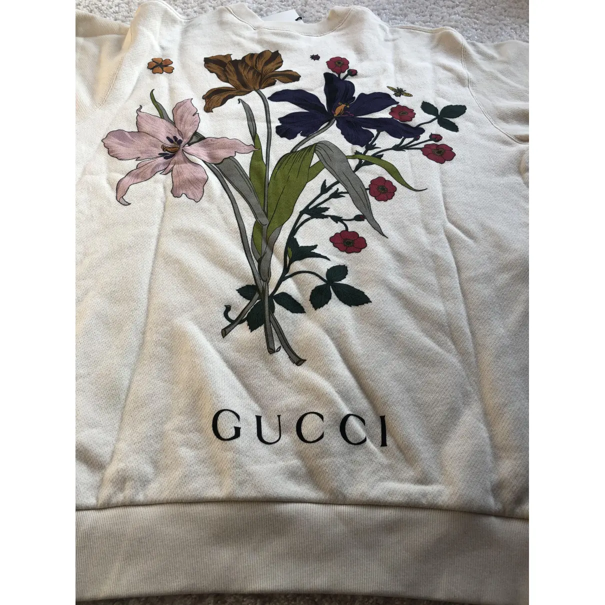 Ecru Cotton Knitwear & Sweatshirt Gucci