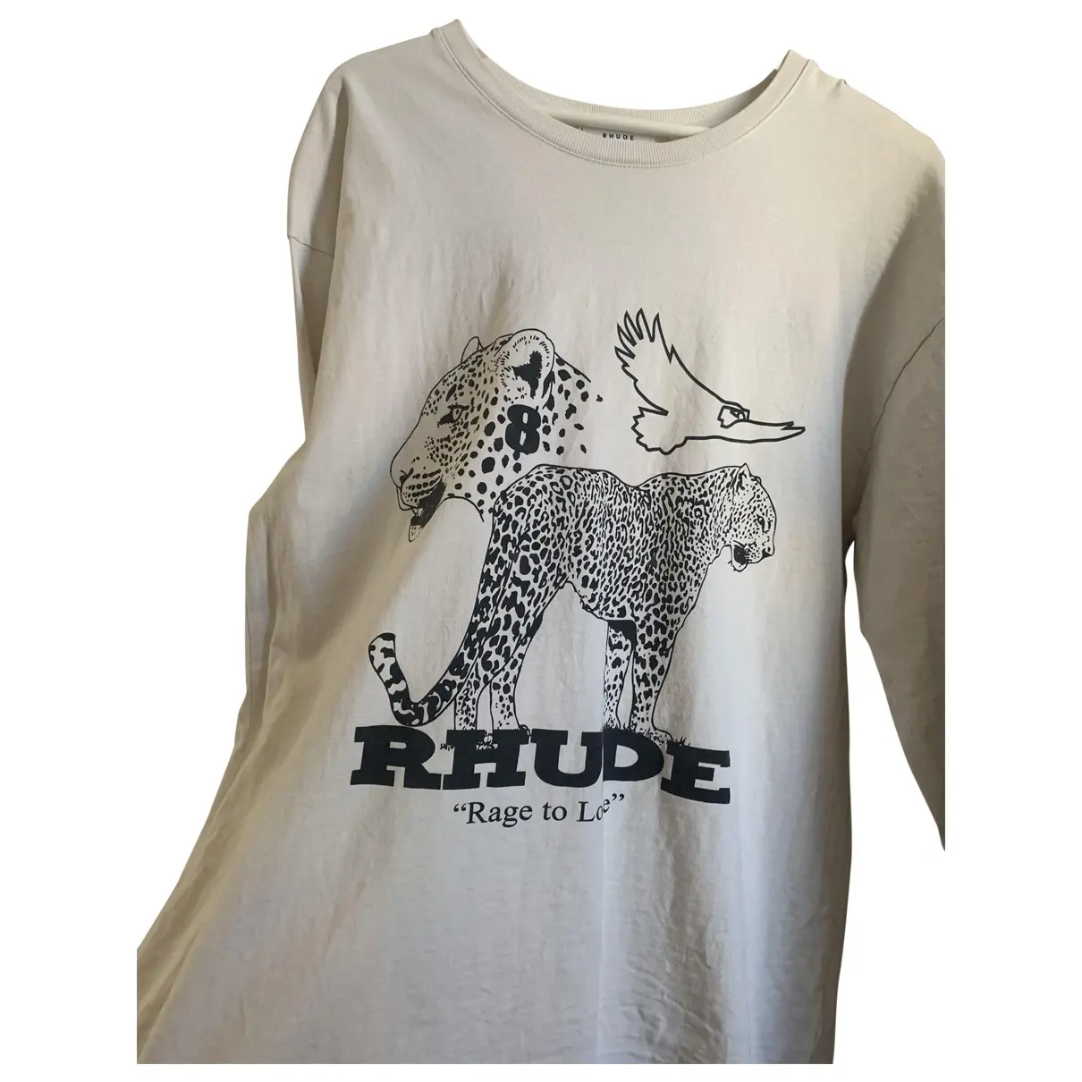 Ecru Cotton T-shirt RHUDE