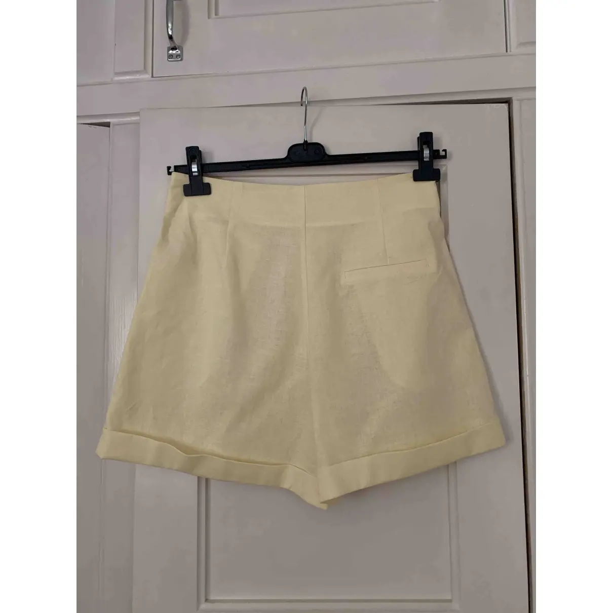 Sézane Ecru Cotton Shorts Spring Summer 2020 for sale