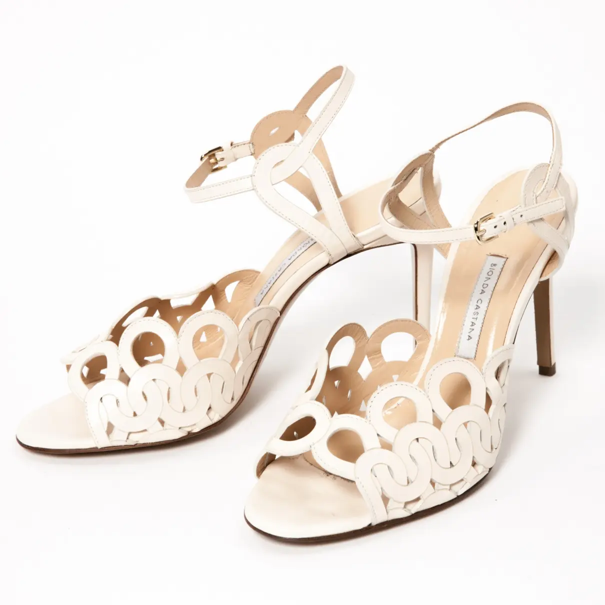 Bionda Castana Leather heels for sale