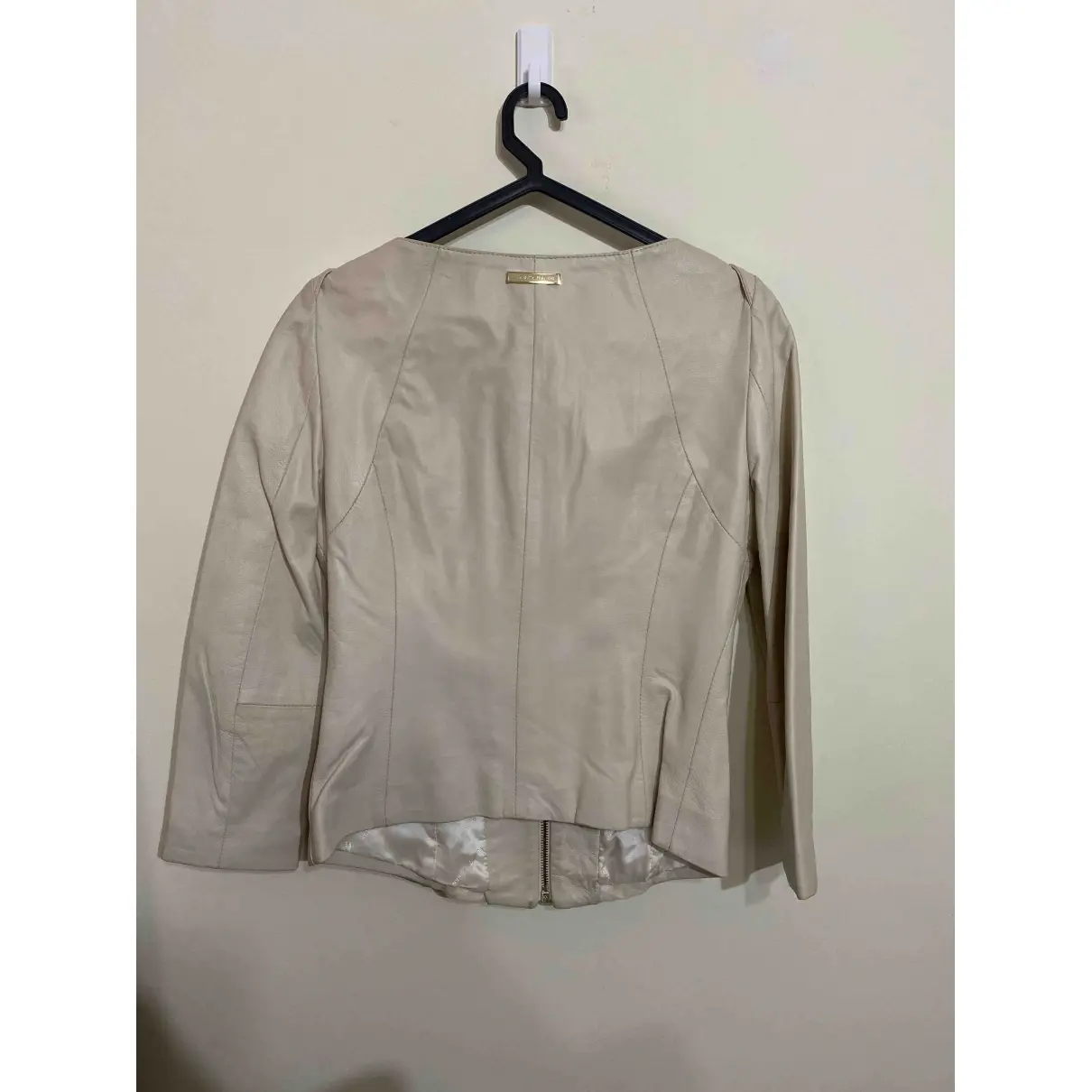 Buy Elisabetta Franchi Leather jacket online