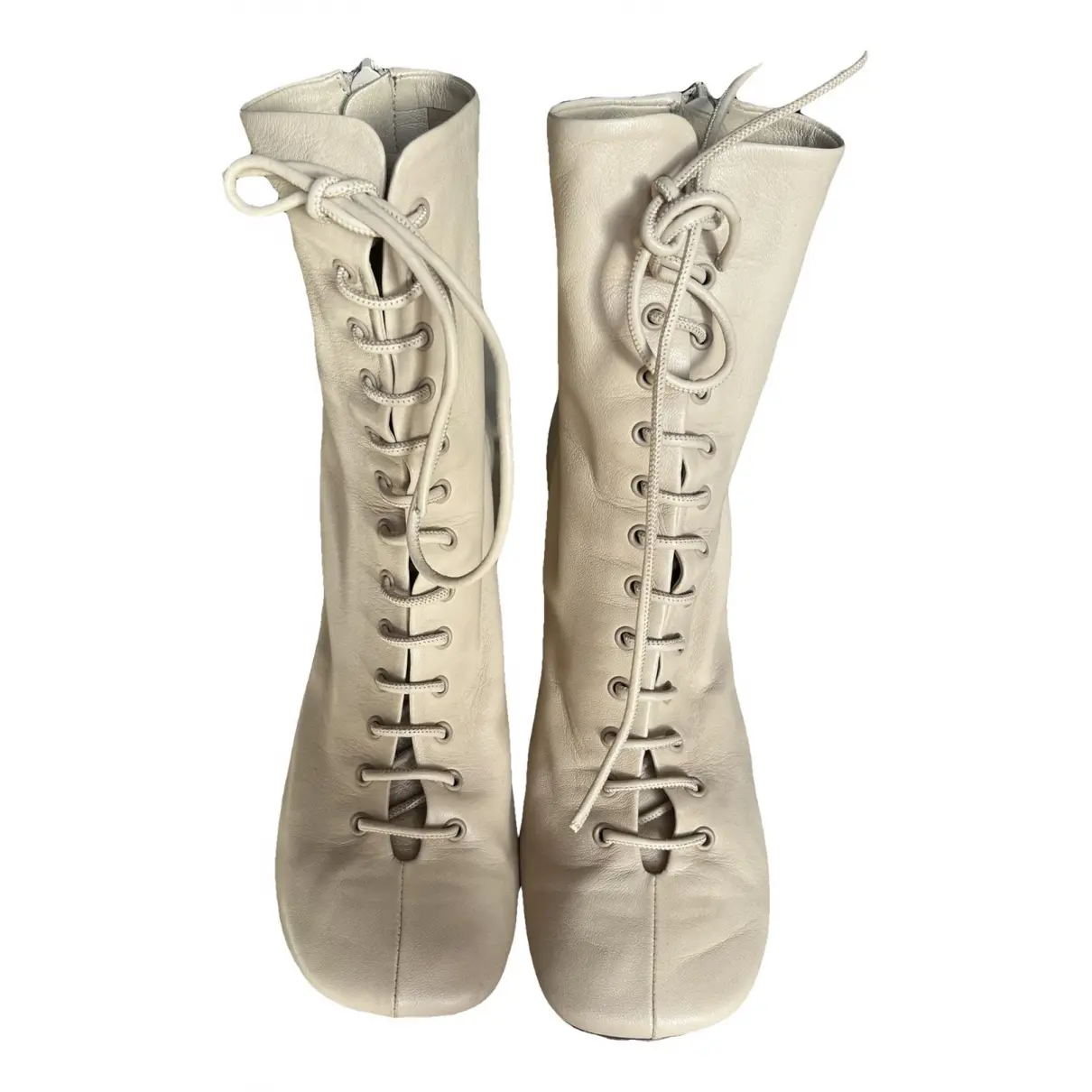 Glove Booties leather lace up boots