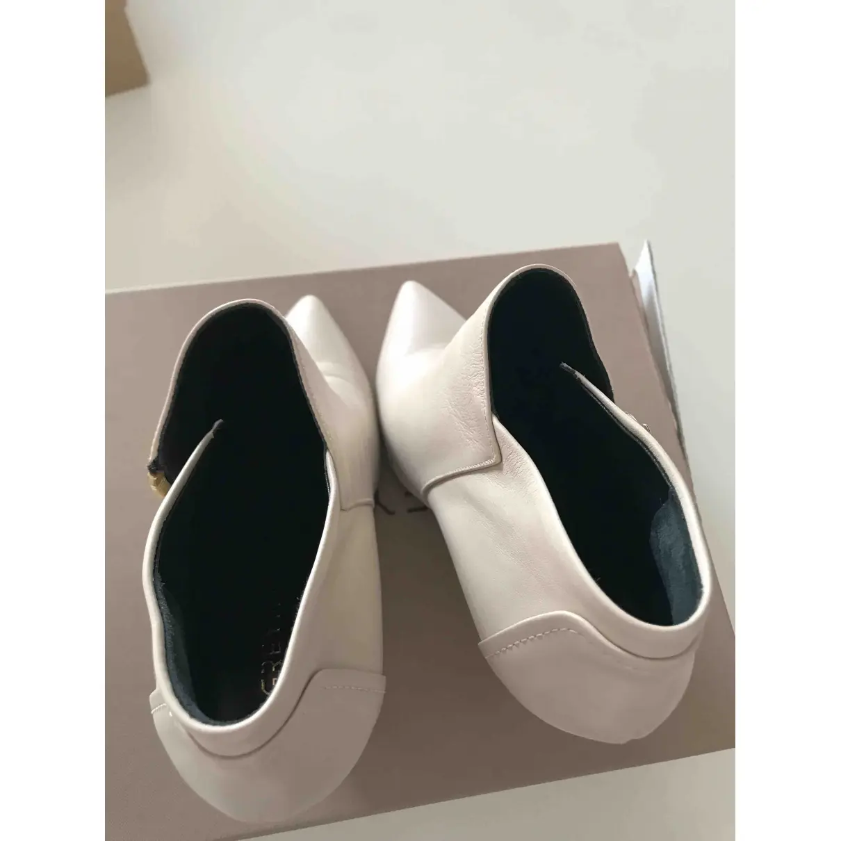 Grey Mer Leather heels for sale