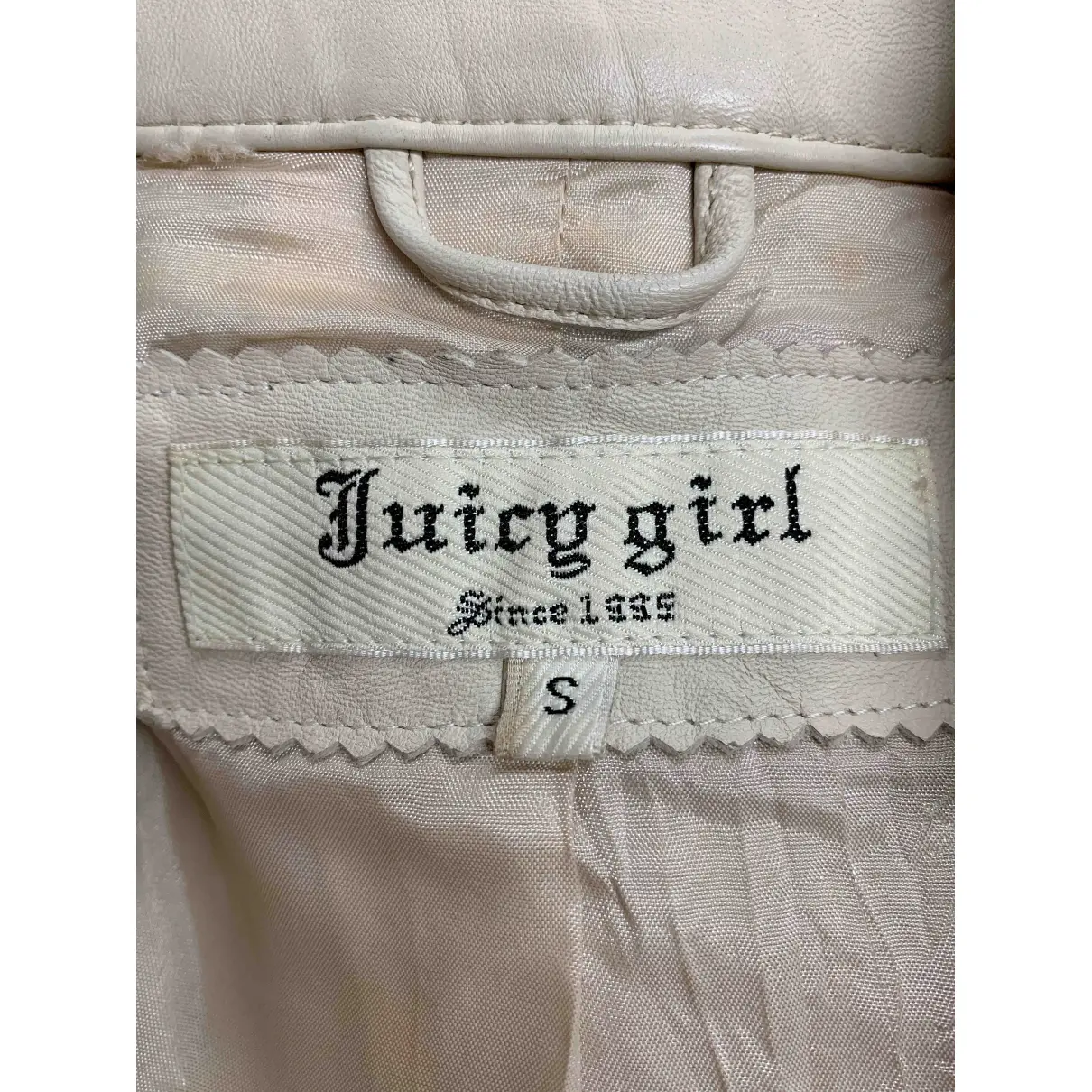 Leather biker jacket Juicy Couture - Vintage