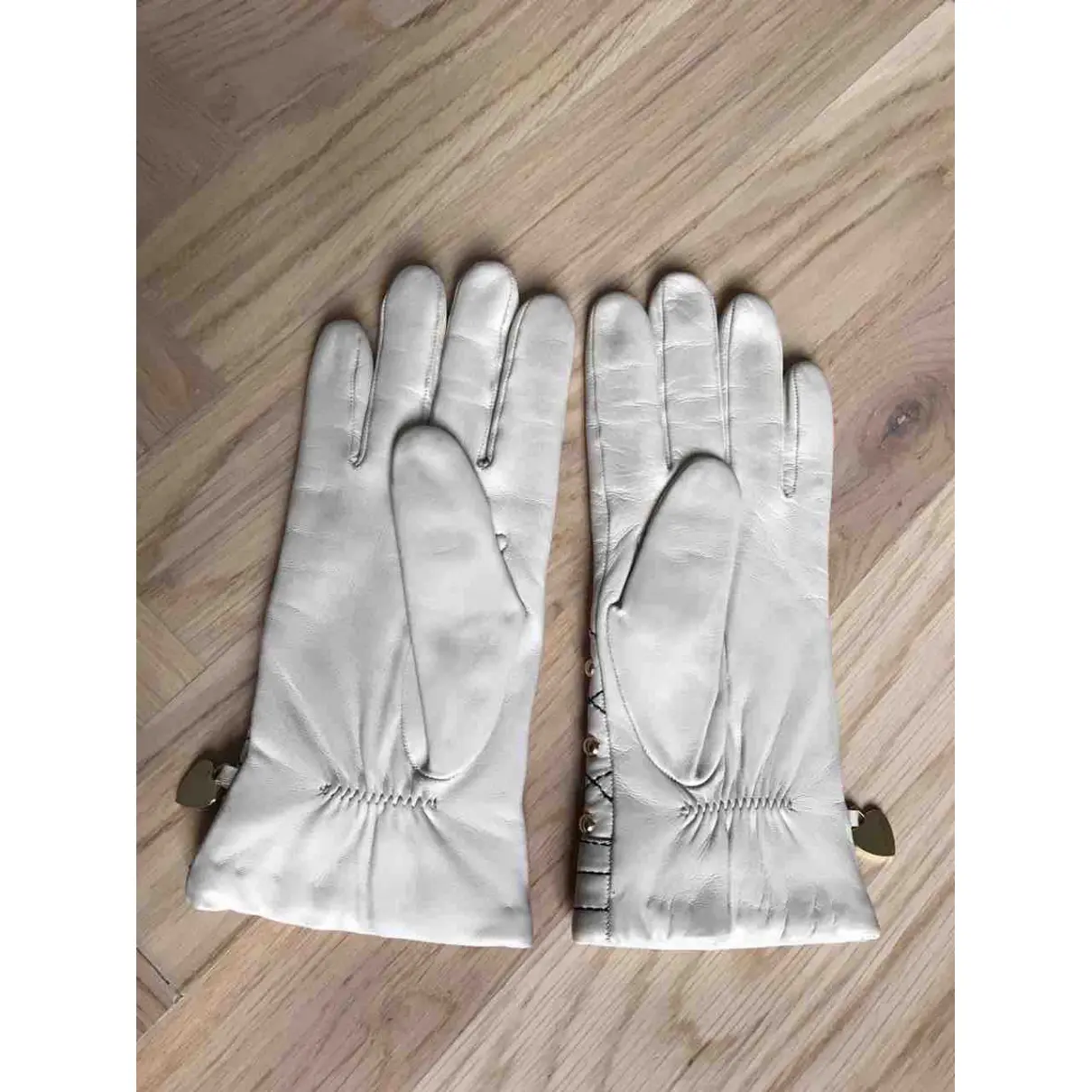 Buy Moschino Leather gloves online