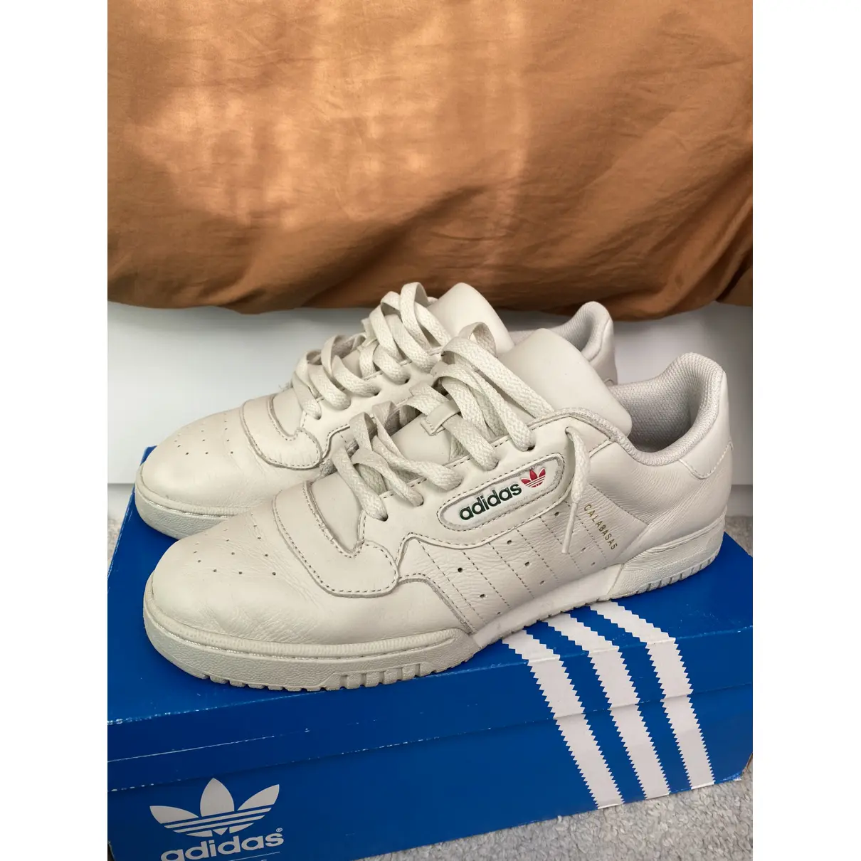 Buy Yeezy x Adidas POWERPHASE leather low trainers online