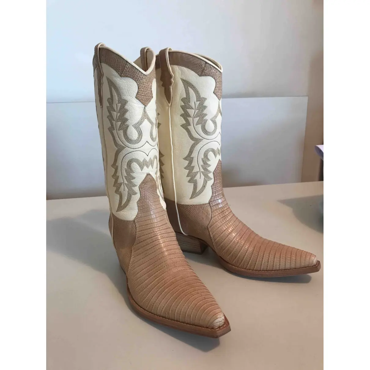 Leather cowboy boots Sartore