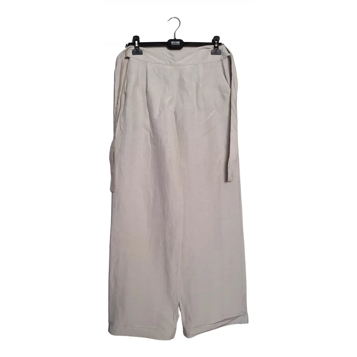 Linen trousers Armani Collezioni