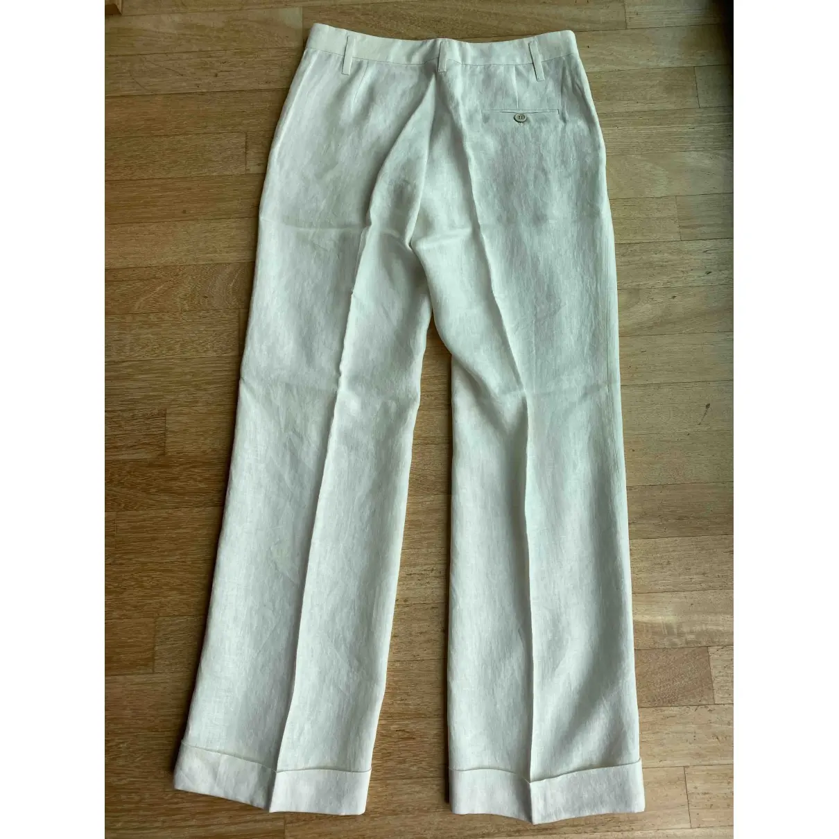 Buy Brunello Cucinelli Linen large pants online - Vintage