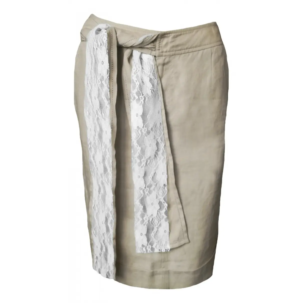 Linen mid-length skirt Valentino Garavani