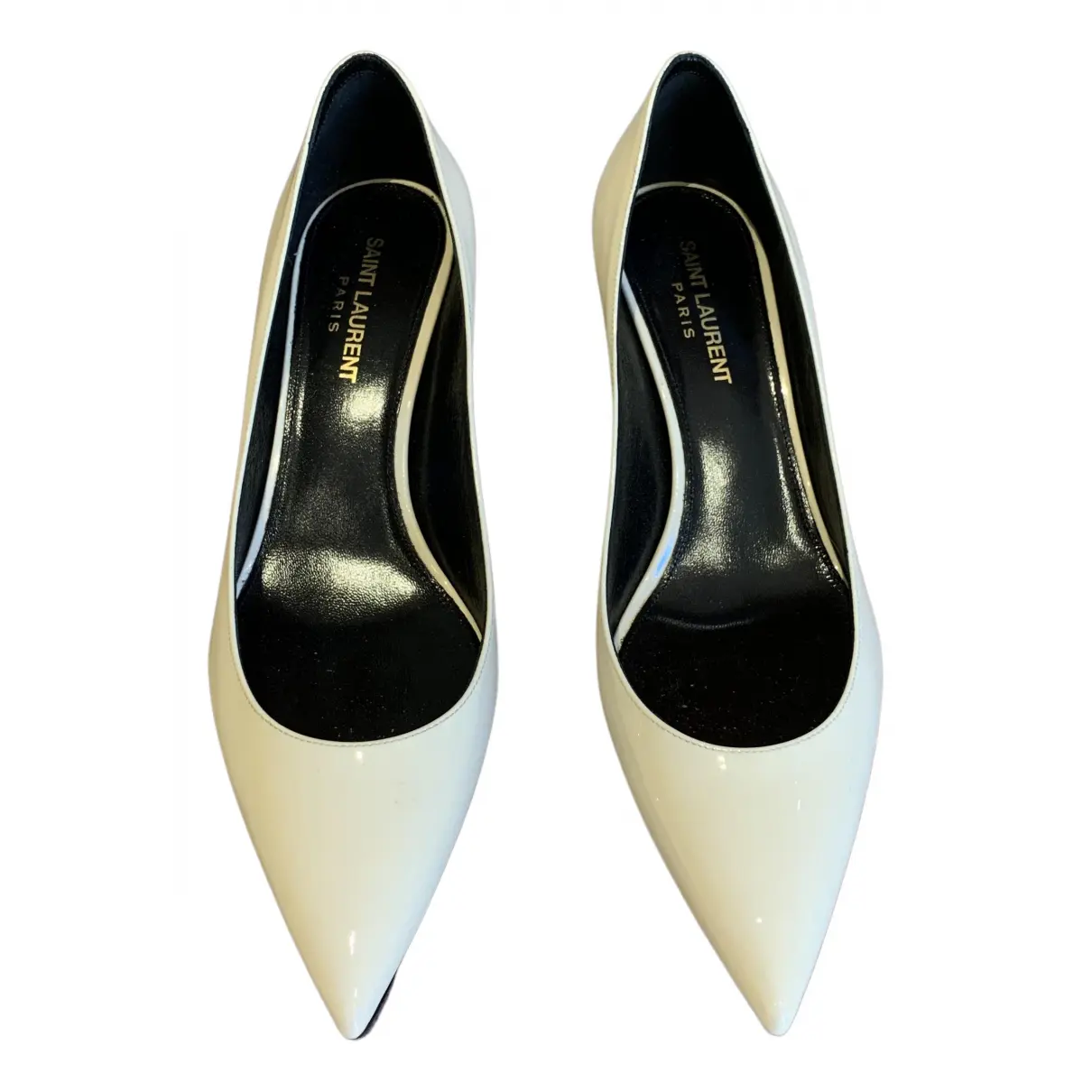 Buy Saint Laurent Charlotte patent leather heels online