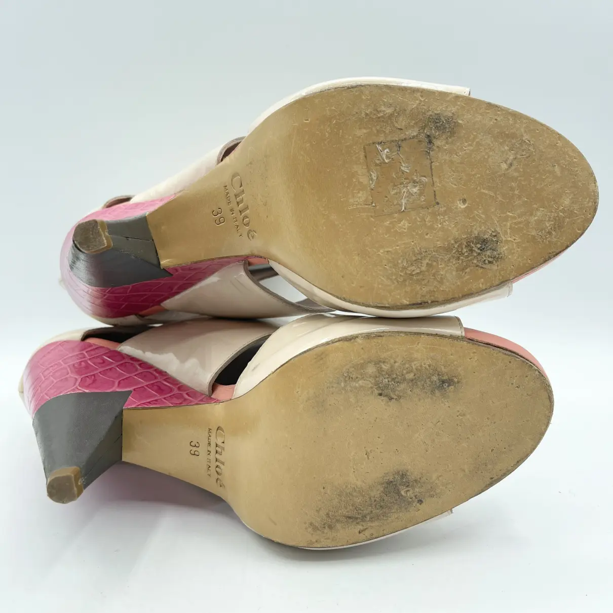 Patent leather sandals Chloé