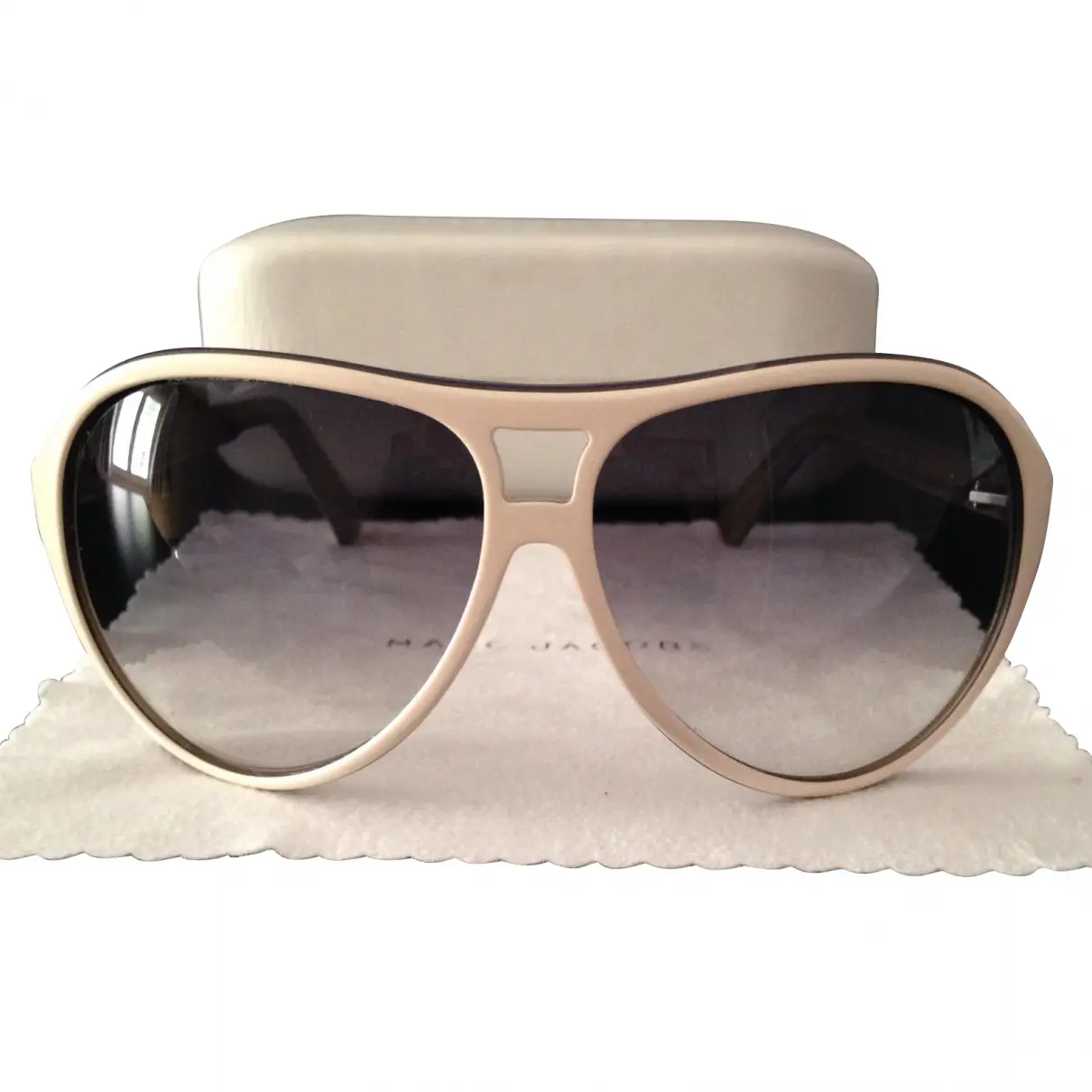 Ecru Plastic Sunglasses Marc Jacobs