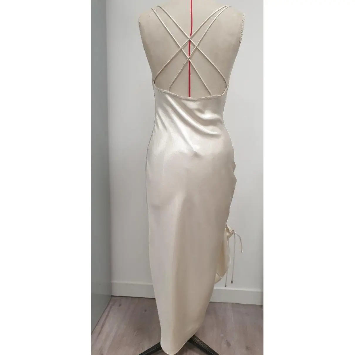 Buy UN PLUS UN EGALE TROIS Silk mid-length dress online