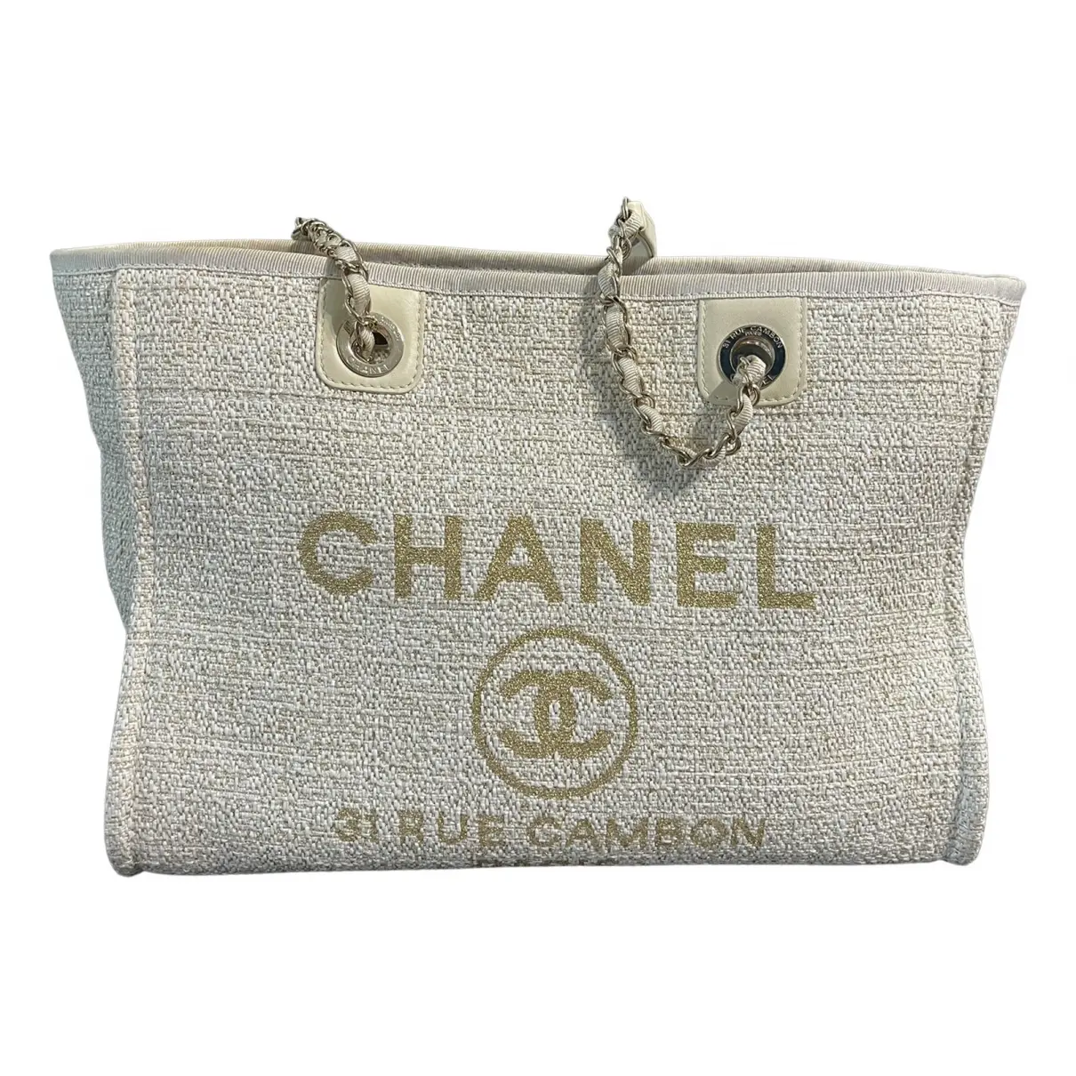 Deauville Chain tweed tote Chanel