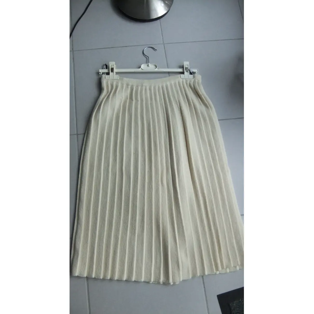 Courrèges Wool mid-length skirt for sale - Vintage