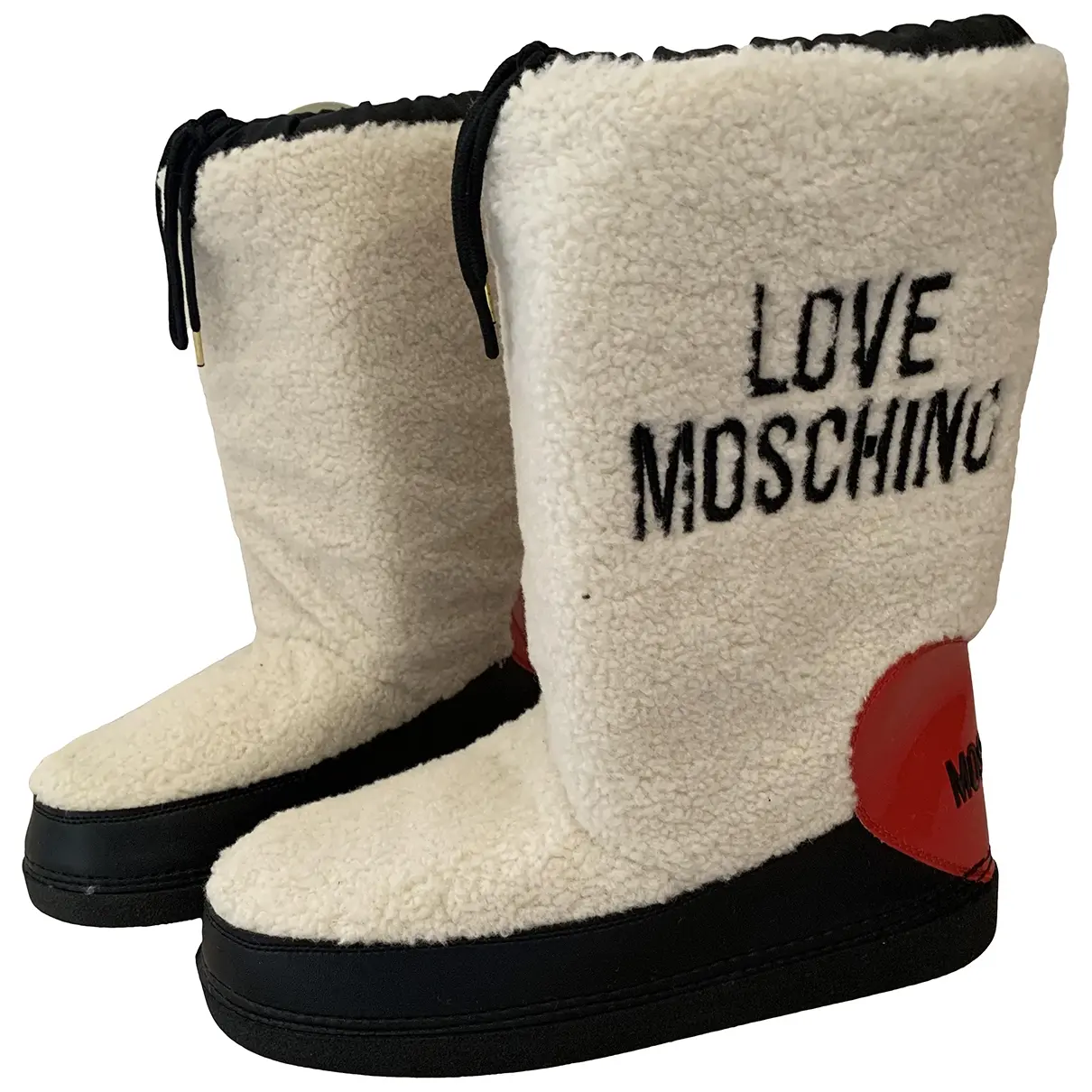 Faux fur snow boots Moschino Love