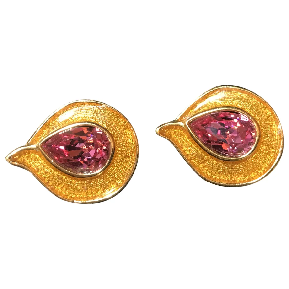 Arty crystal earrings Yves Saint Laurent - Vintage