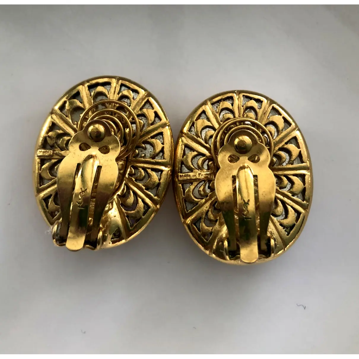 Buy Yves Saint Laurent Crystal earrings online - Vintage