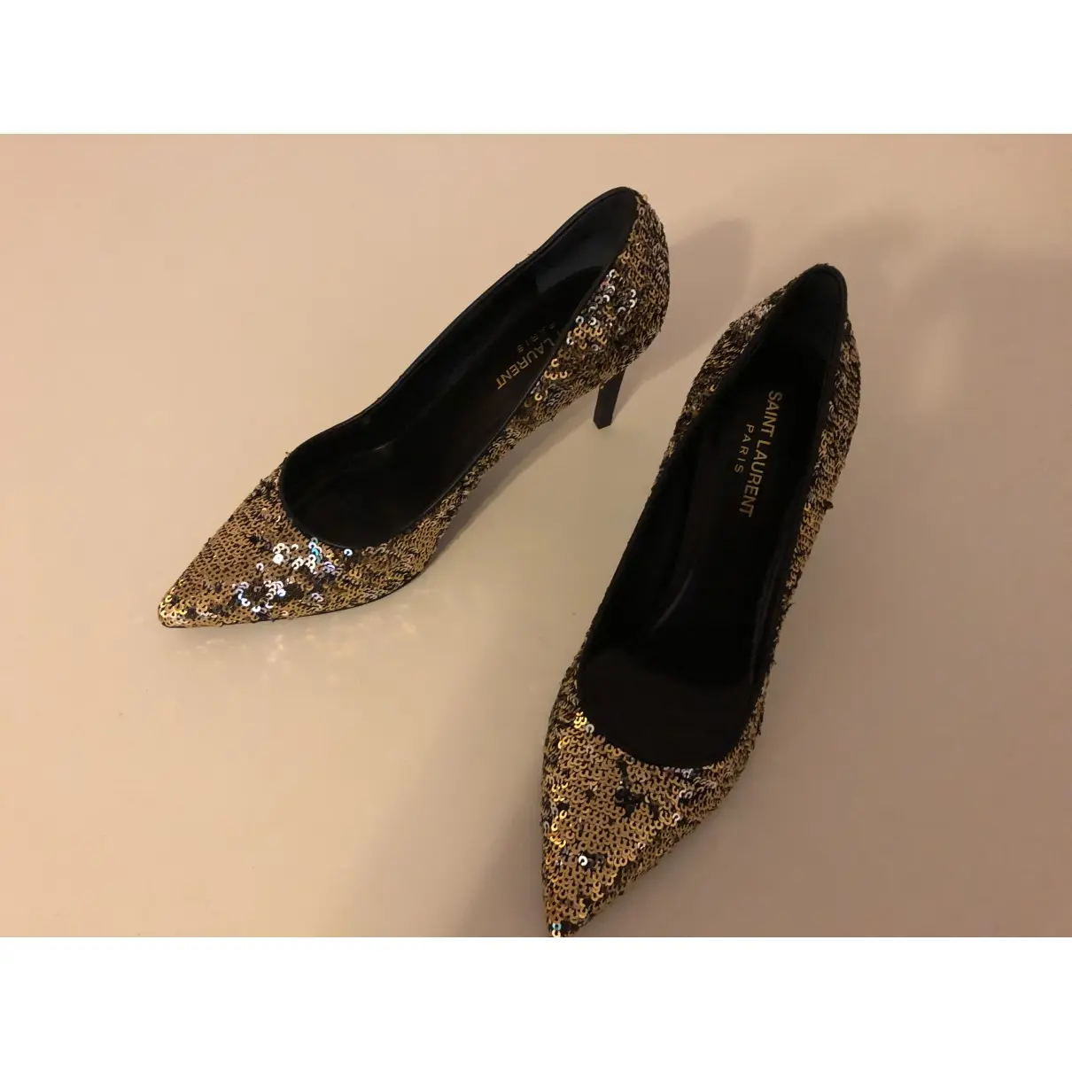 Anja glitter heels Saint Laurent