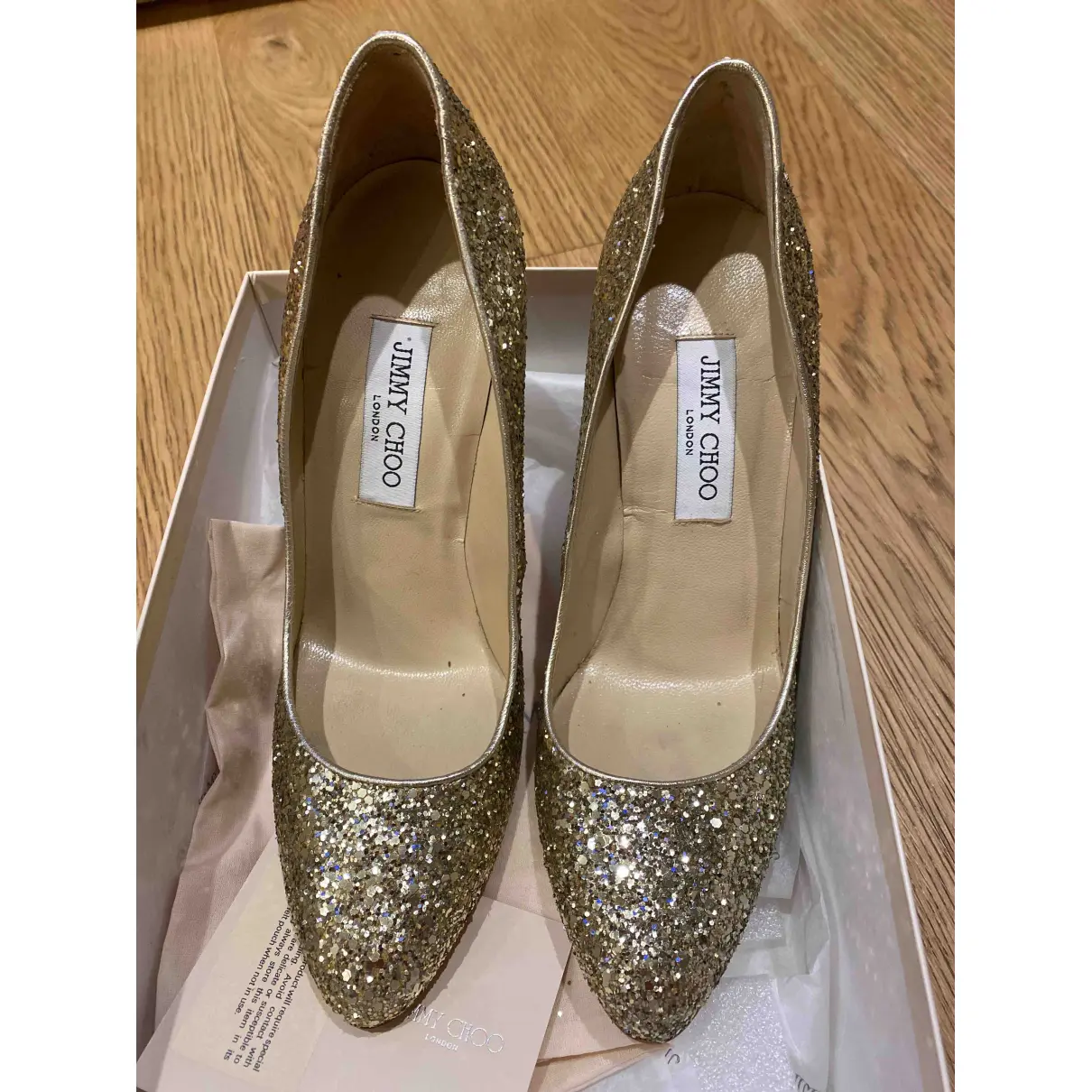 Buy Jimmy Choo Esme glitter heels online
