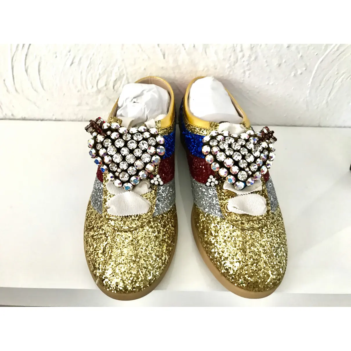 Falacer glitter trainers Gucci