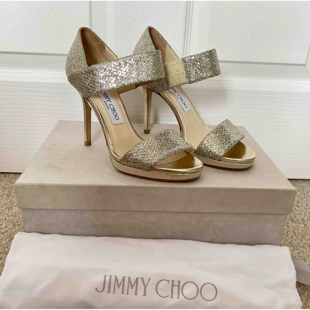 Buy Jimmy Choo Glitter sandals online