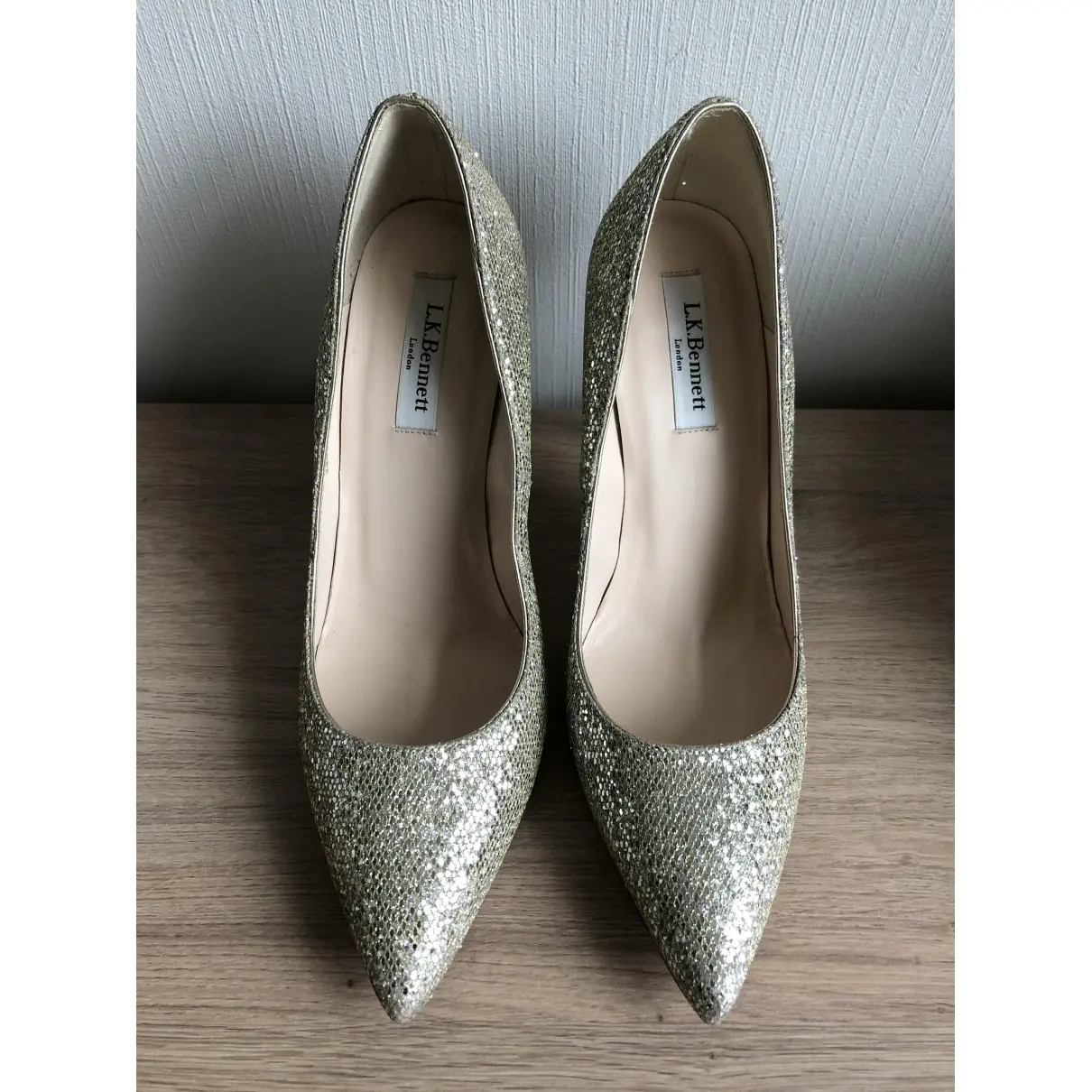 Lk Bennett Glitter heels for sale